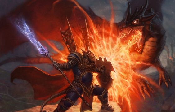 A dragonborn fighter deals extra damage by harnessing the gift of the chromatic dragon.